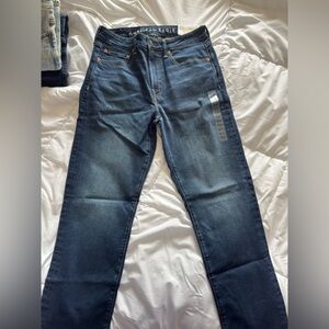 American Eagle Outfitters Blue Straight Jeans Classic Fit